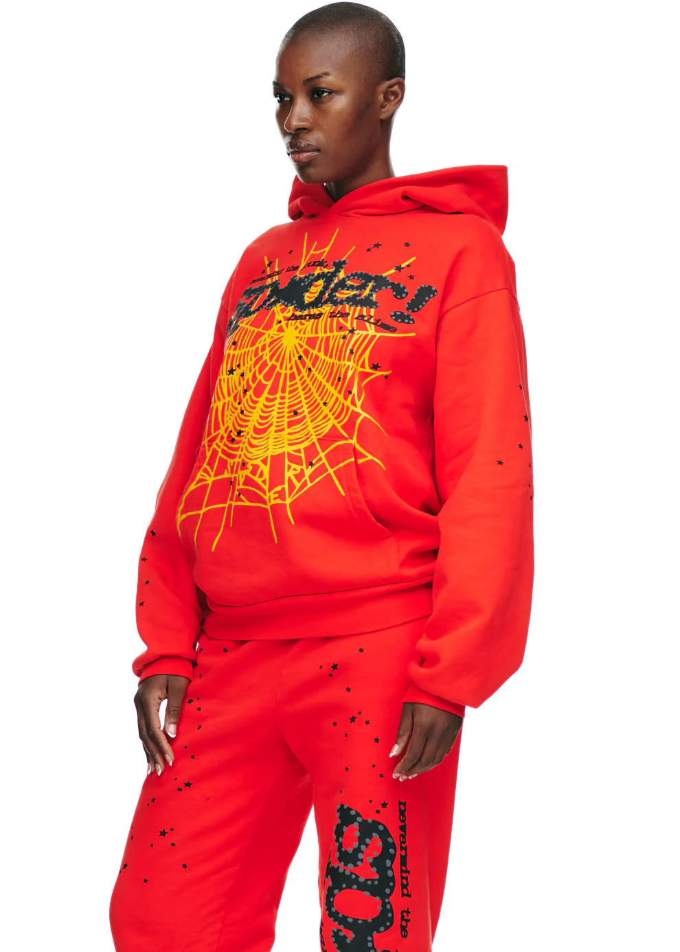 Sp5der P*NK V2 Hoodie Red