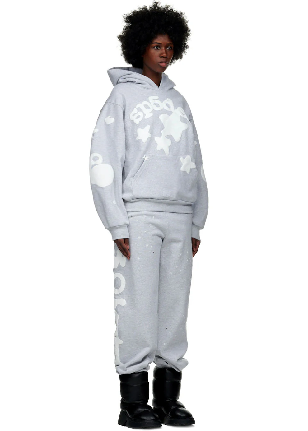 Sp5der Beluga Hoodie Heather Grey