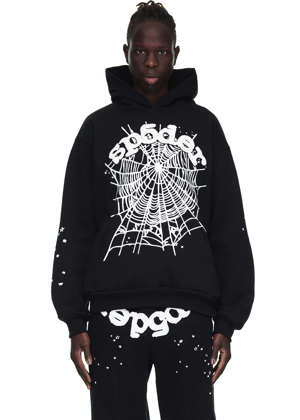 Sp5der OG Web Hoodie Black