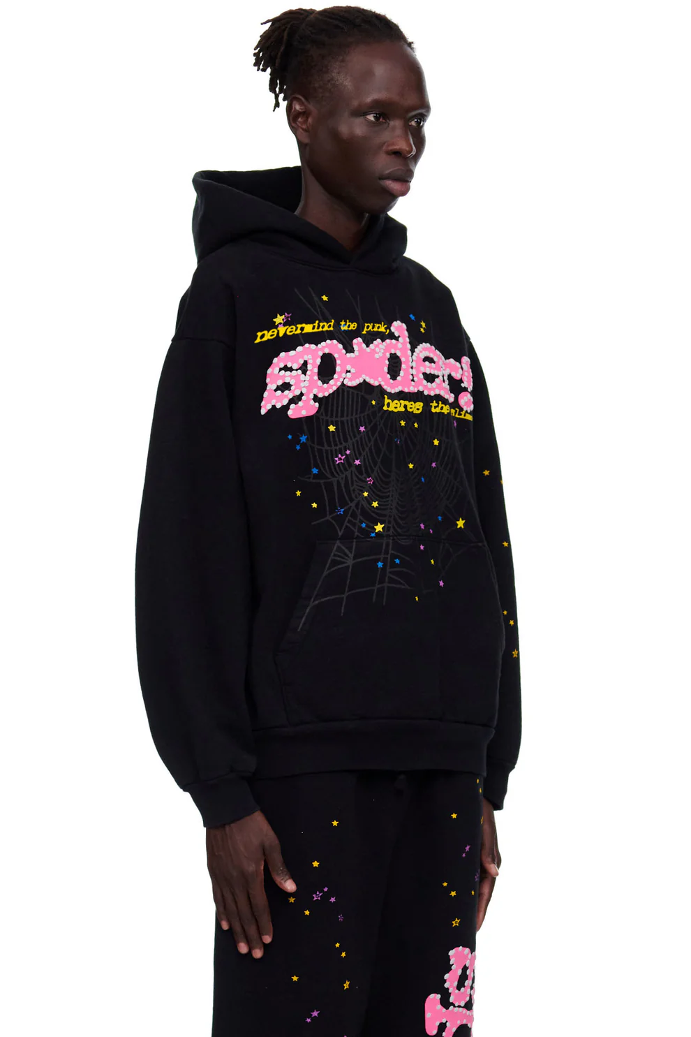 Sp5der P*nk Hoodie ‘Black’