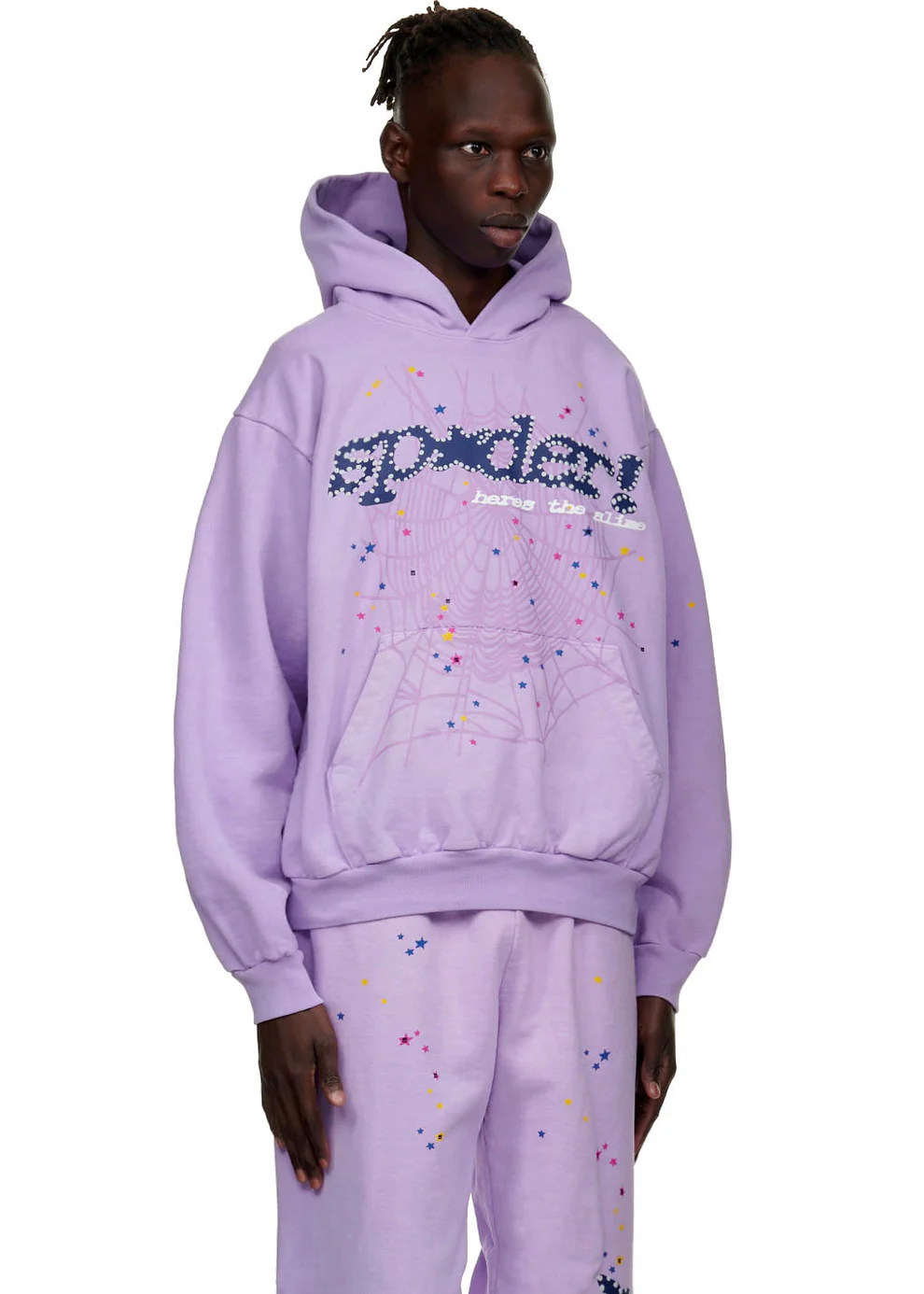 Sp5der Acai Hoodie Purple