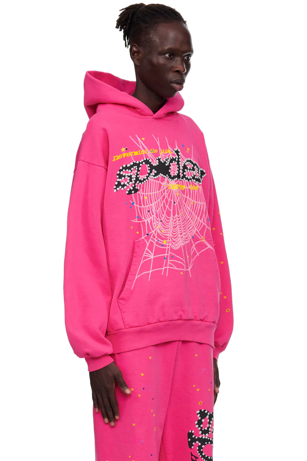 Sp5der P*NK V2 Hoodie Pink