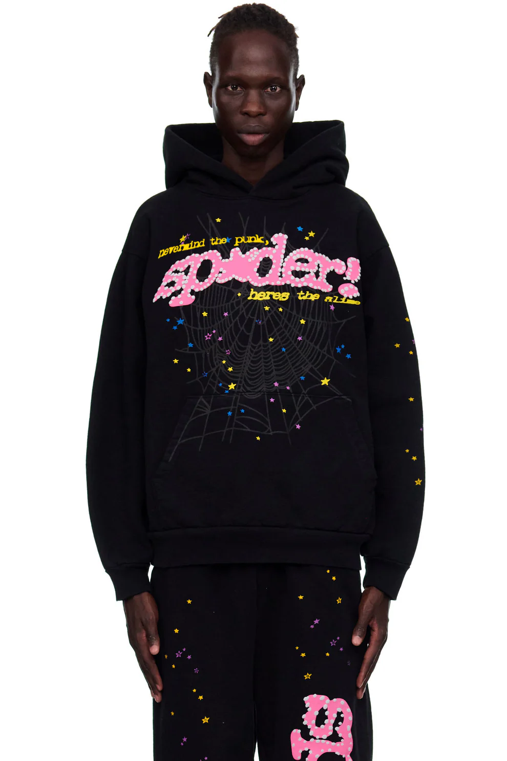 Sp5der P*nk Hoodie ‘Black’