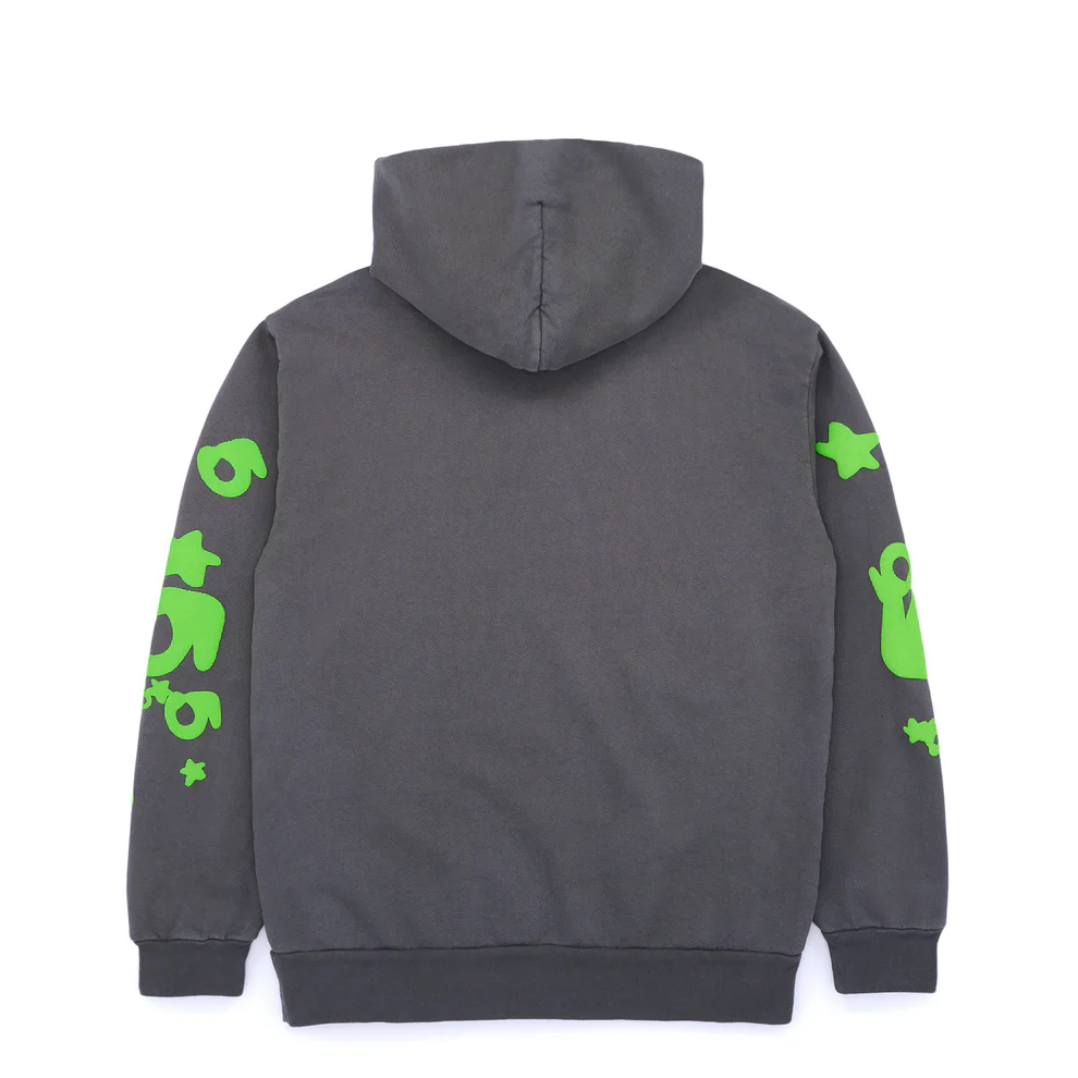 Sp5der Beluga Hoodie Grey/Green