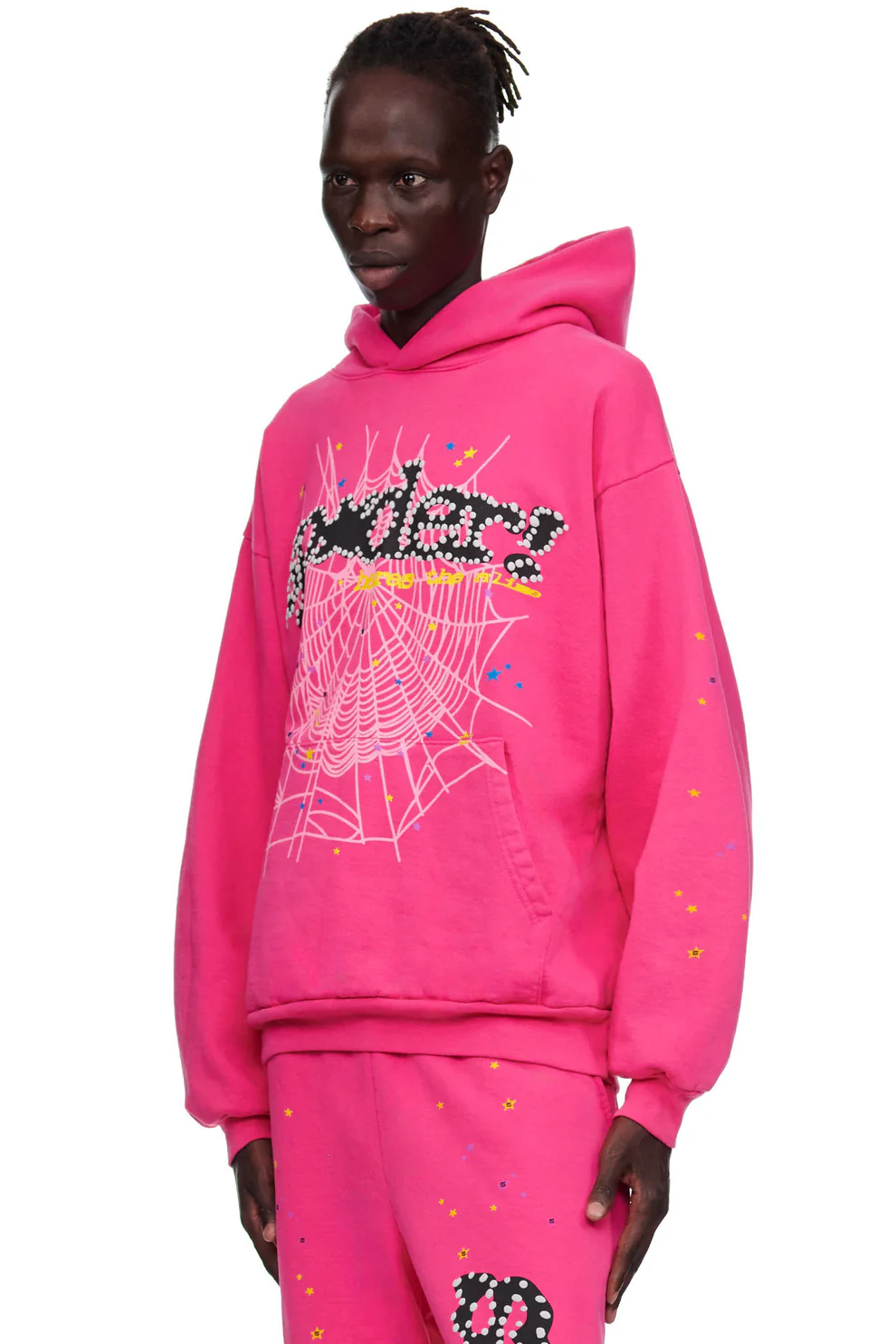 Sp5der P*NK V2 Hoodie Pink