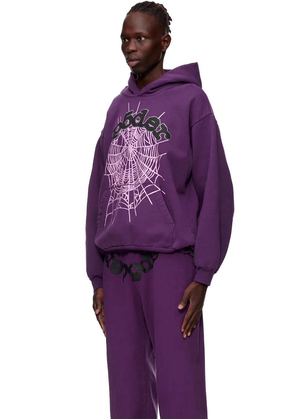 Sp5der Web Hoodie Purple
