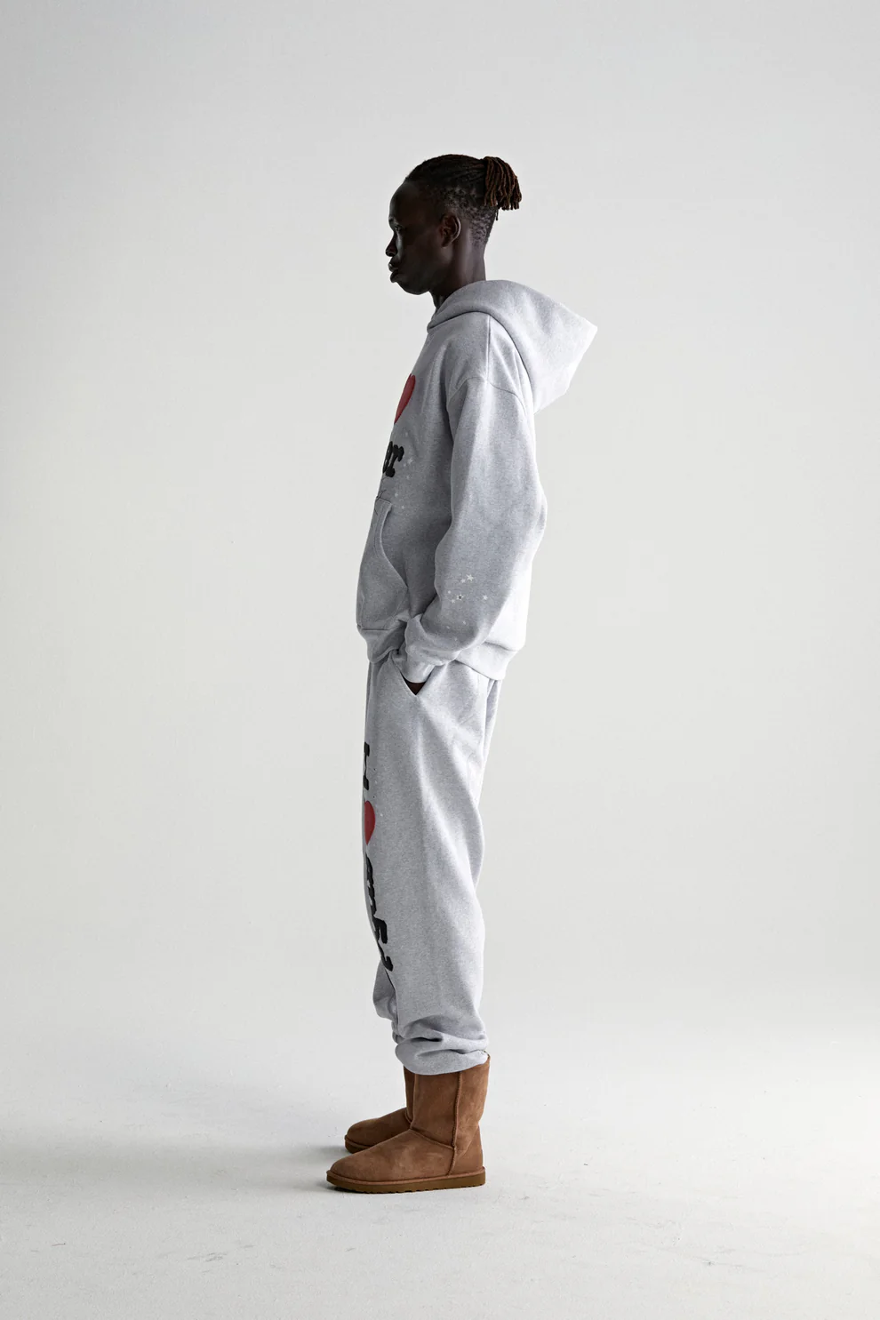 Sp5der Souvenir Hoodie Heather Grey