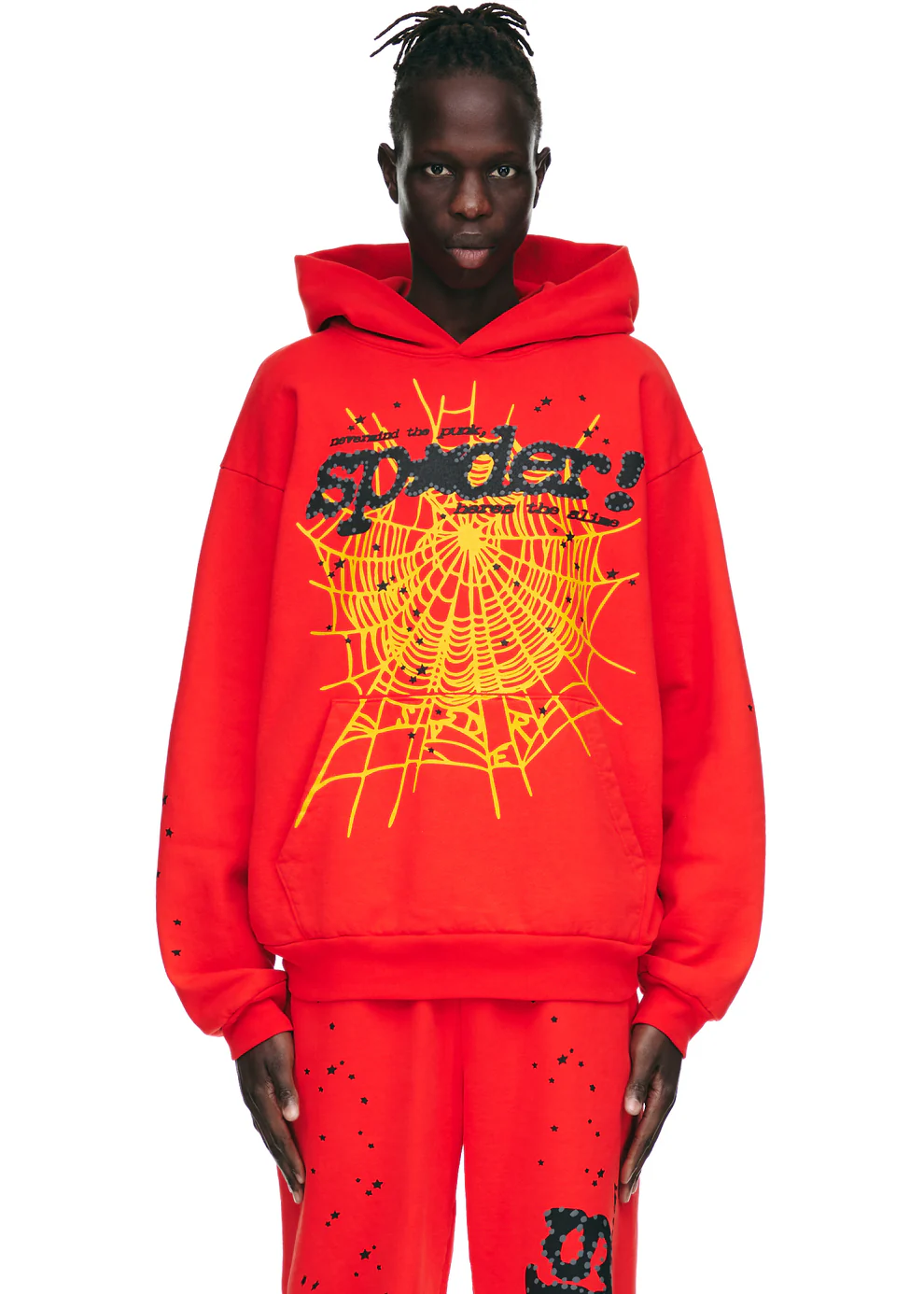 Sp5der P*NK V2 Hoodie Red
