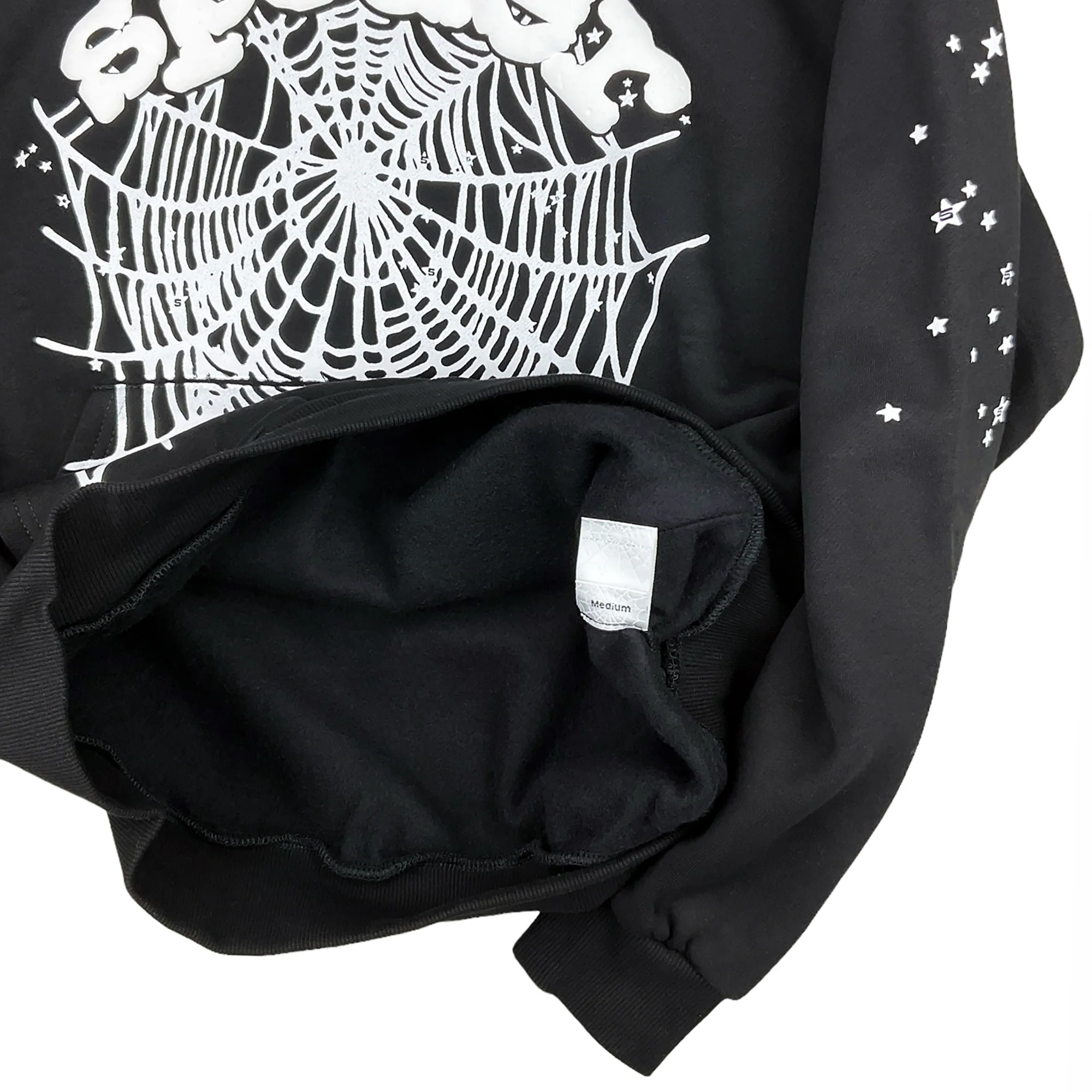 Sp5der OG Web Hoodie Black