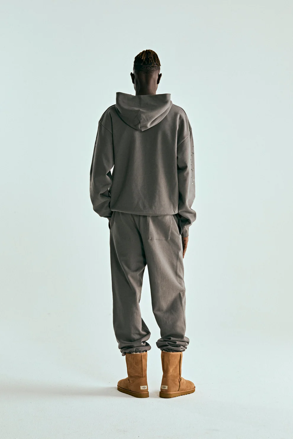 Sp5der Punk V2 Hoodie Slate Grey