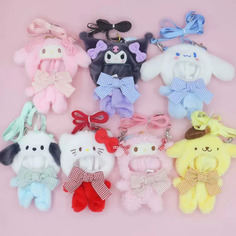 Sanrio Crossbody Bag 17cm Doll Clothes Suitable for 17cm Labubu Plushies Accessories