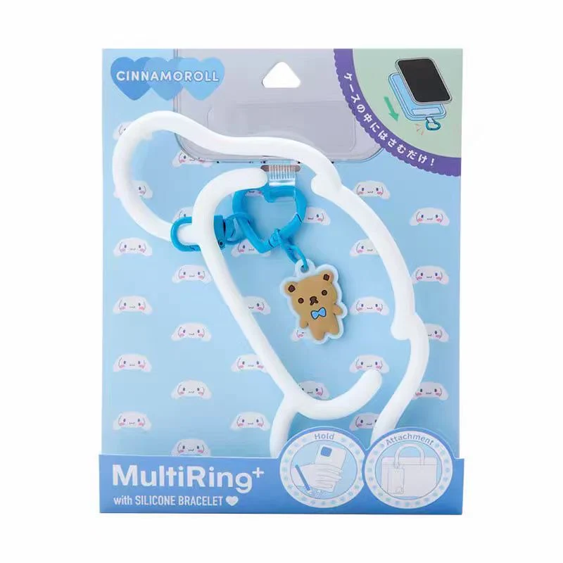 Sanrio Multi-ring Slicone Bracelet Phone Charm Phone Lanyard with Tether Tab Phone Chain Strap Hands-Free Wrist Strap