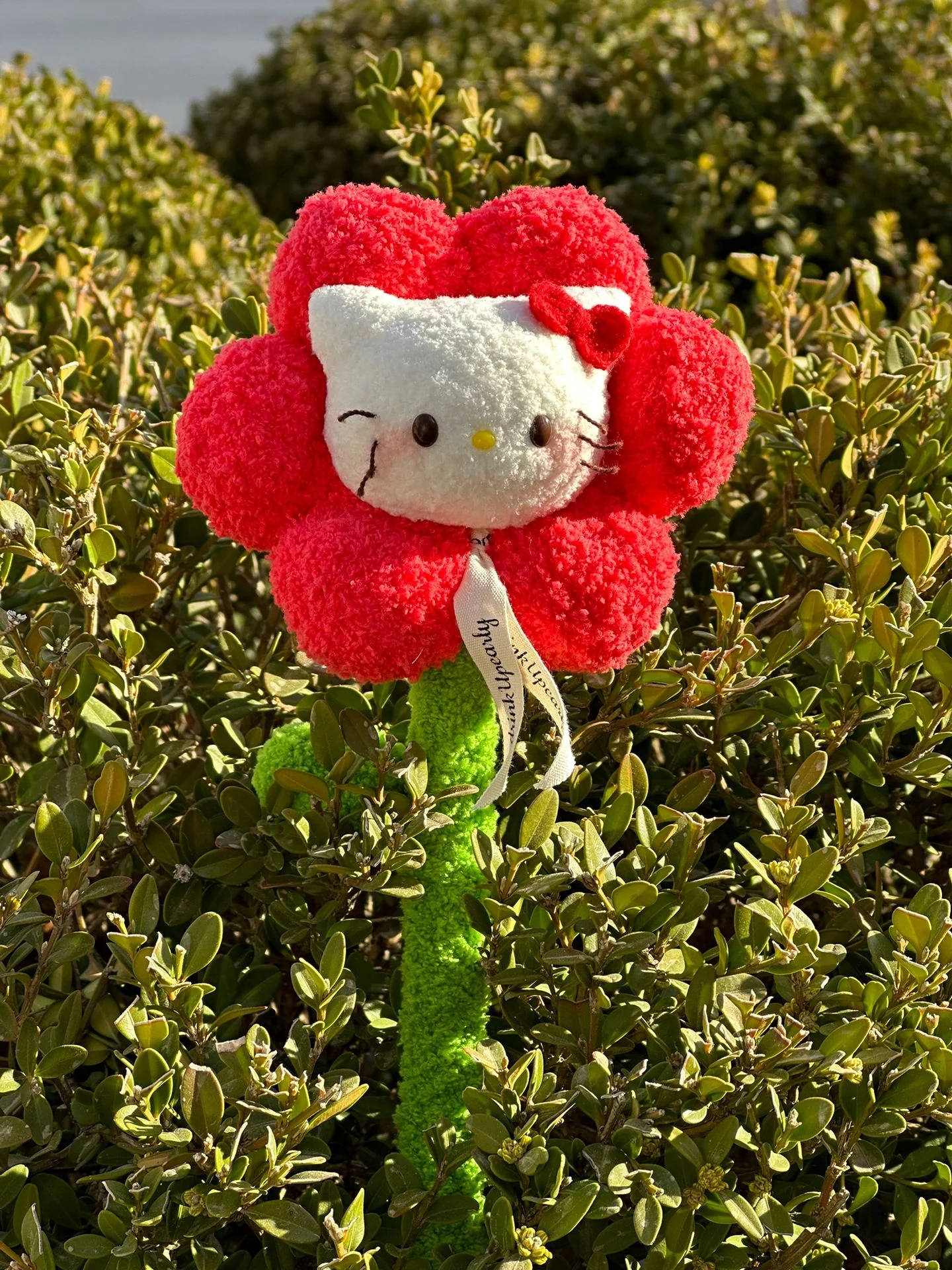 KT Colorful Handmade Plush Flower Bouquet