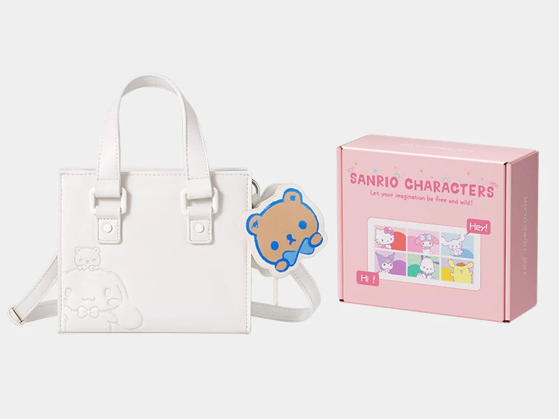 Sanrio Crossbody Messenger Bag Classic Cambridge Bag Work Cross-body Bag Satchel Purse Handbag（gift box packaging）