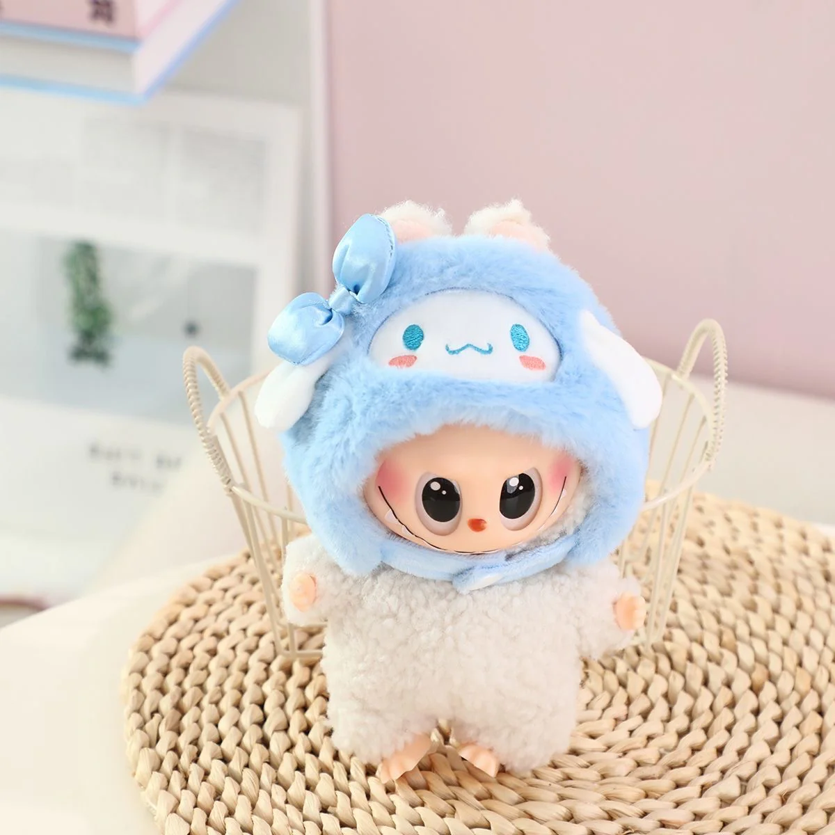 Sanrio Plush Hat Clothing Accessories (NO DOLL) Cute Clothes for Labubu Dress up Unique Style