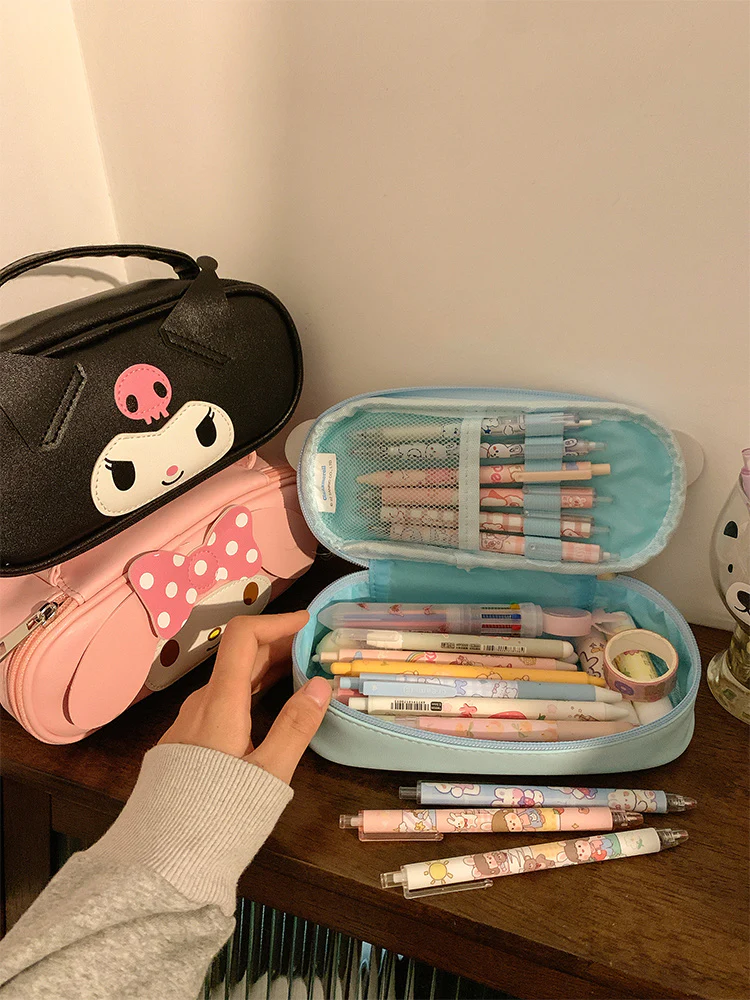 Sanrio Pencil Case Makeup Organizer Storage Makeup Bag Girls Case Bags