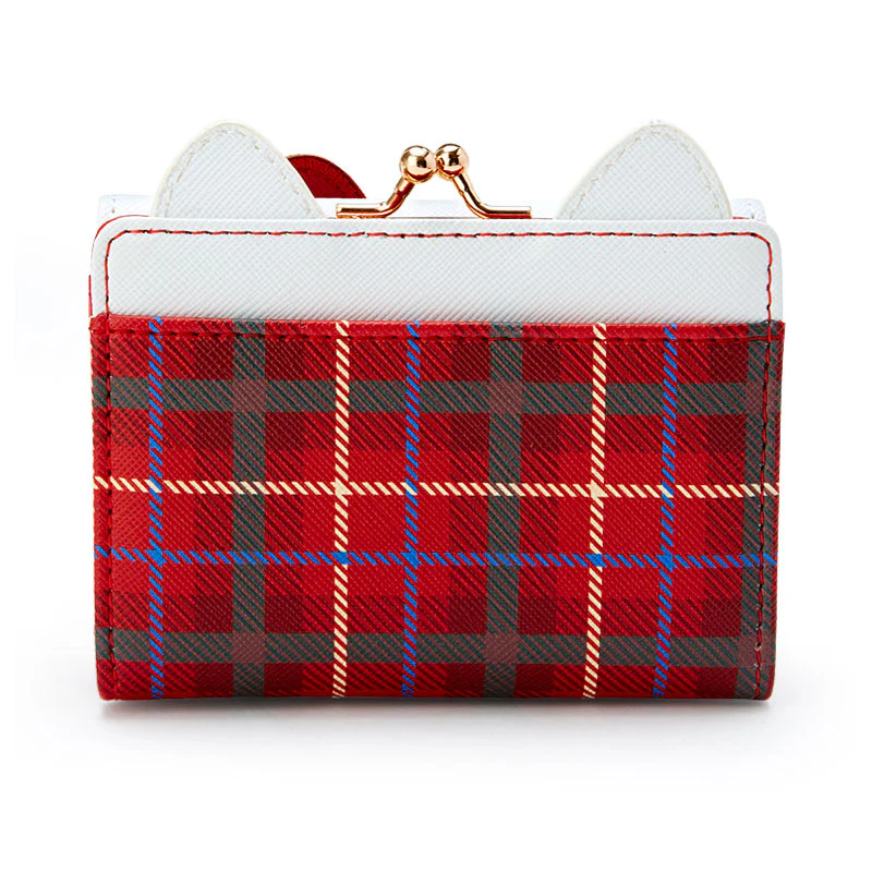 Sanrio Cute Character Small Wallet Short Ladies Wallet Leather Tri-fold Wallet Money Bag