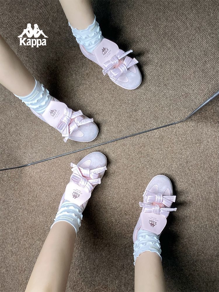 Kappa Bow Soft-Sole Lightweight Ballet Flats Sneakers Shoes Casual
