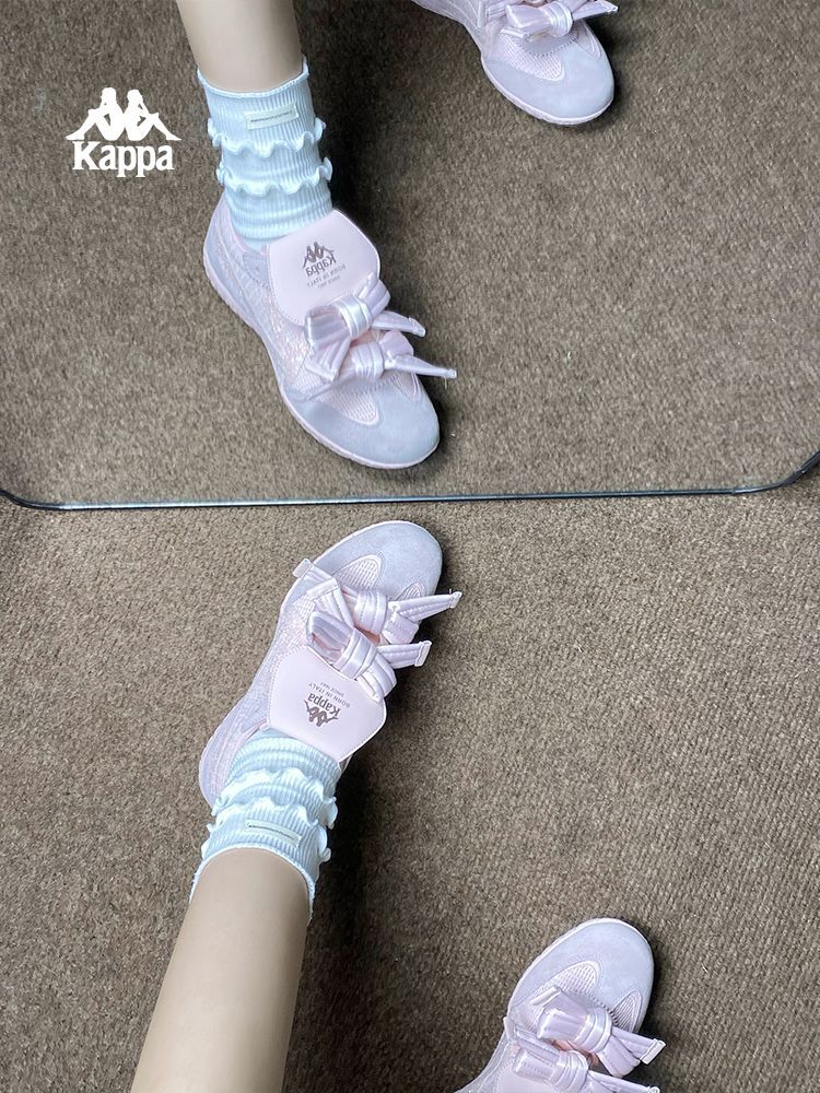 Kappa Bow Soft-Sole Lightweight Ballet Flats Sneakers Shoes Casual