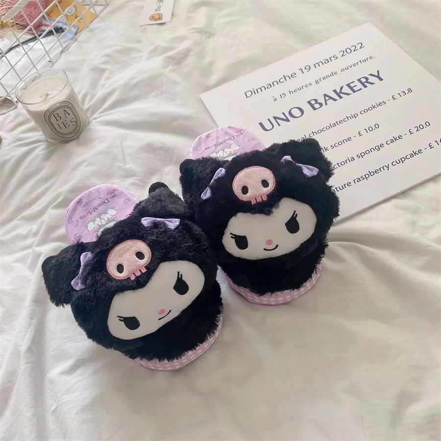 Sanrio Fluffy Slippers Women Kawaii Slippers for Women Fluffy Kawaii House Slippers Cute Slippers for Women