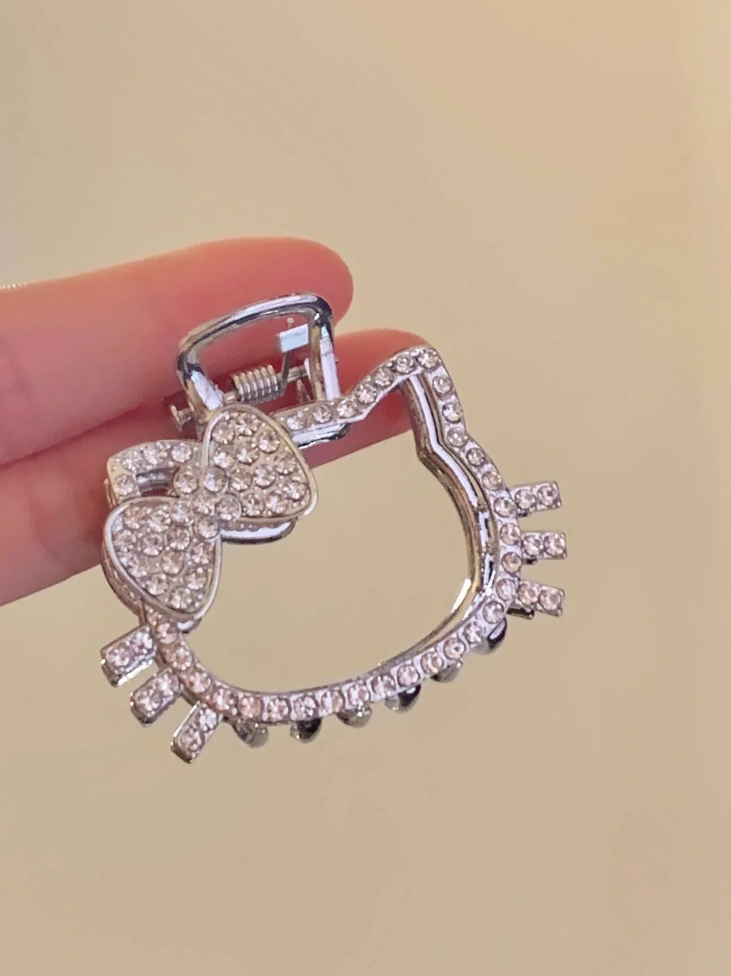 Hellokitty Hair Claw Clips for Women, 3Pcs Rhinestone Hair Clip Styling Hair Fashion Hair Accessories