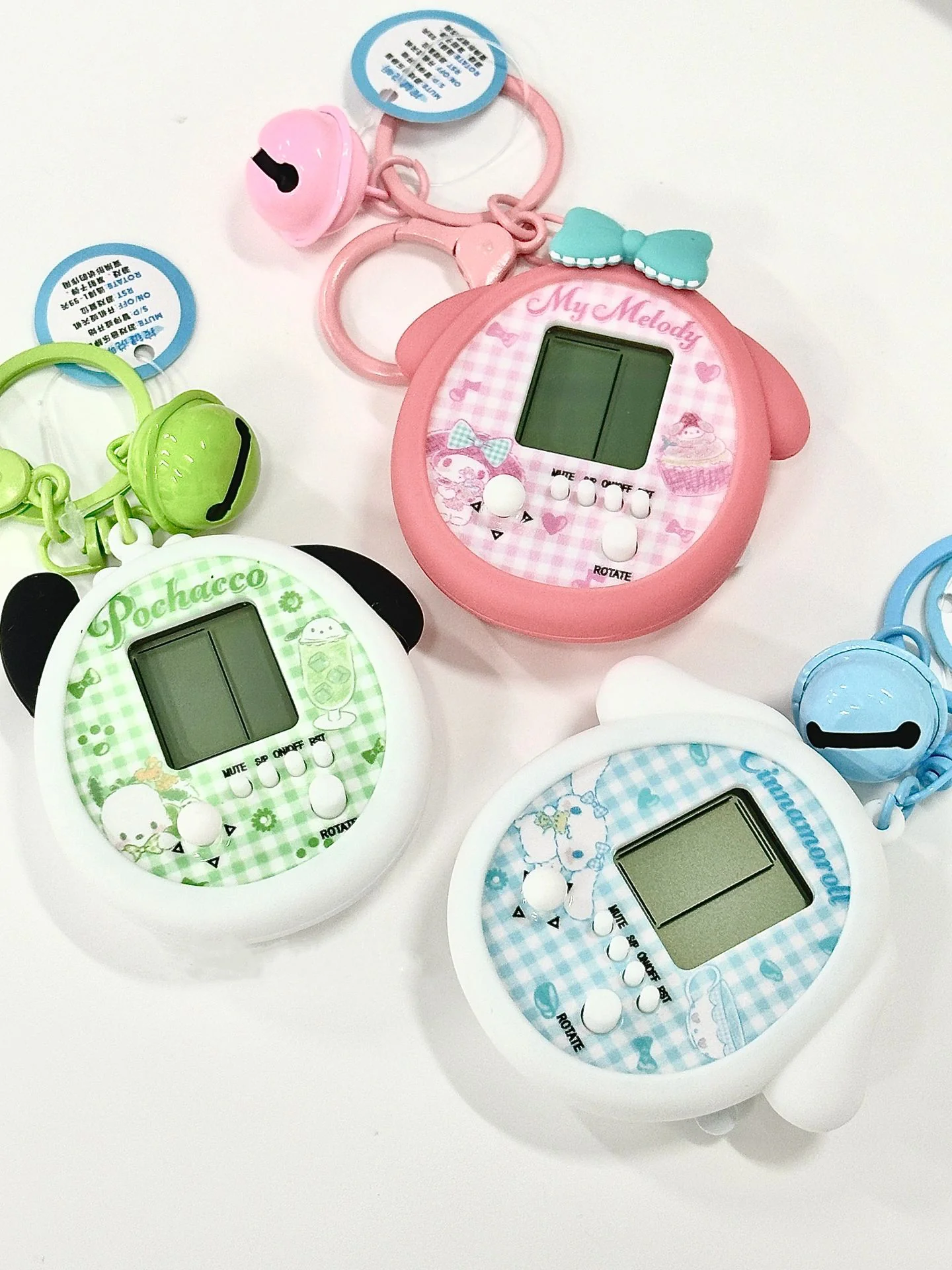 Sanrio Video Game Birthday Party Favors Keychains  for Backpack Birthday School Supplies Key Chains