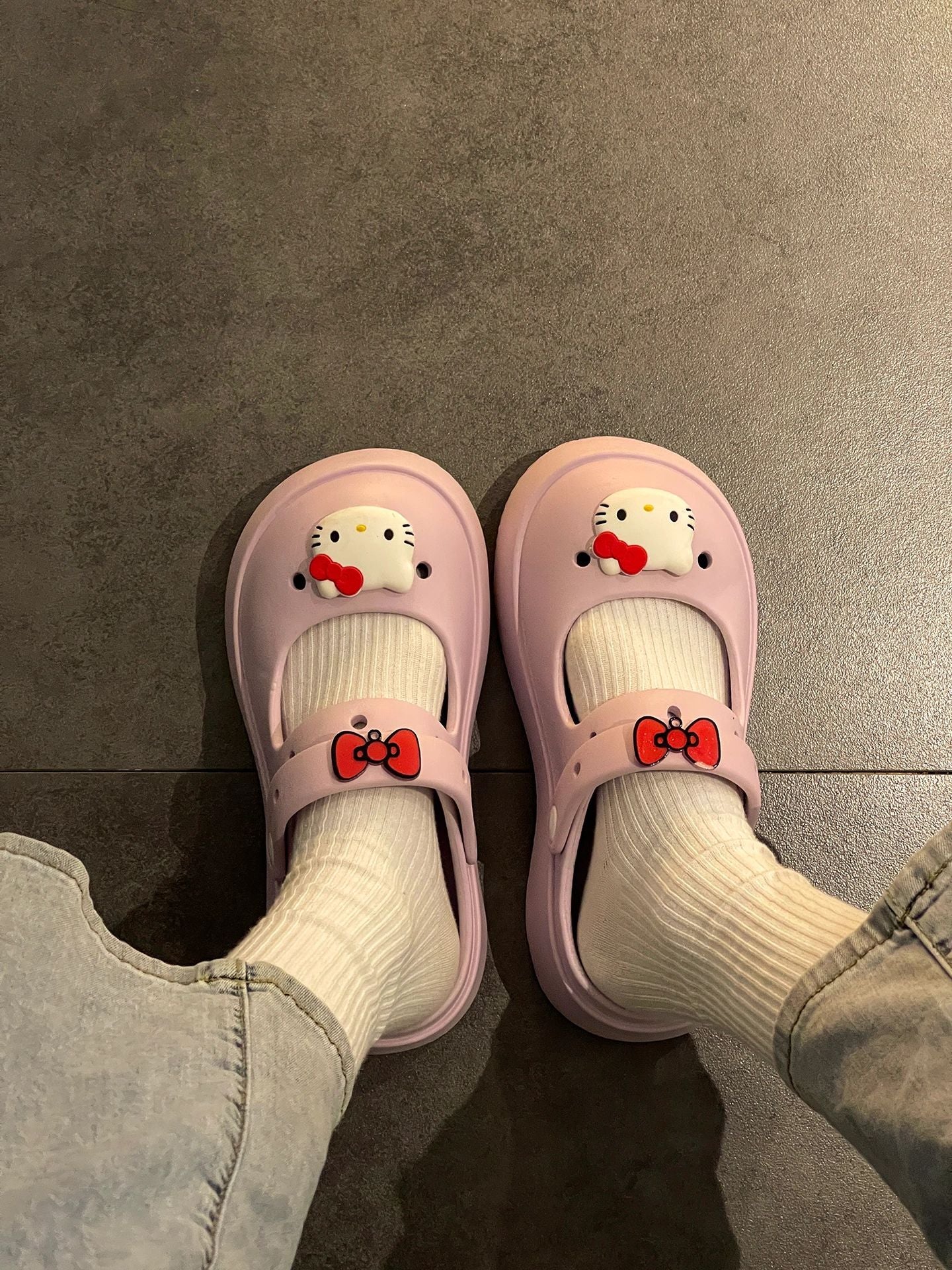 Hello Kitty Clogs Slip on Water Shoes Casual Summer for Girls