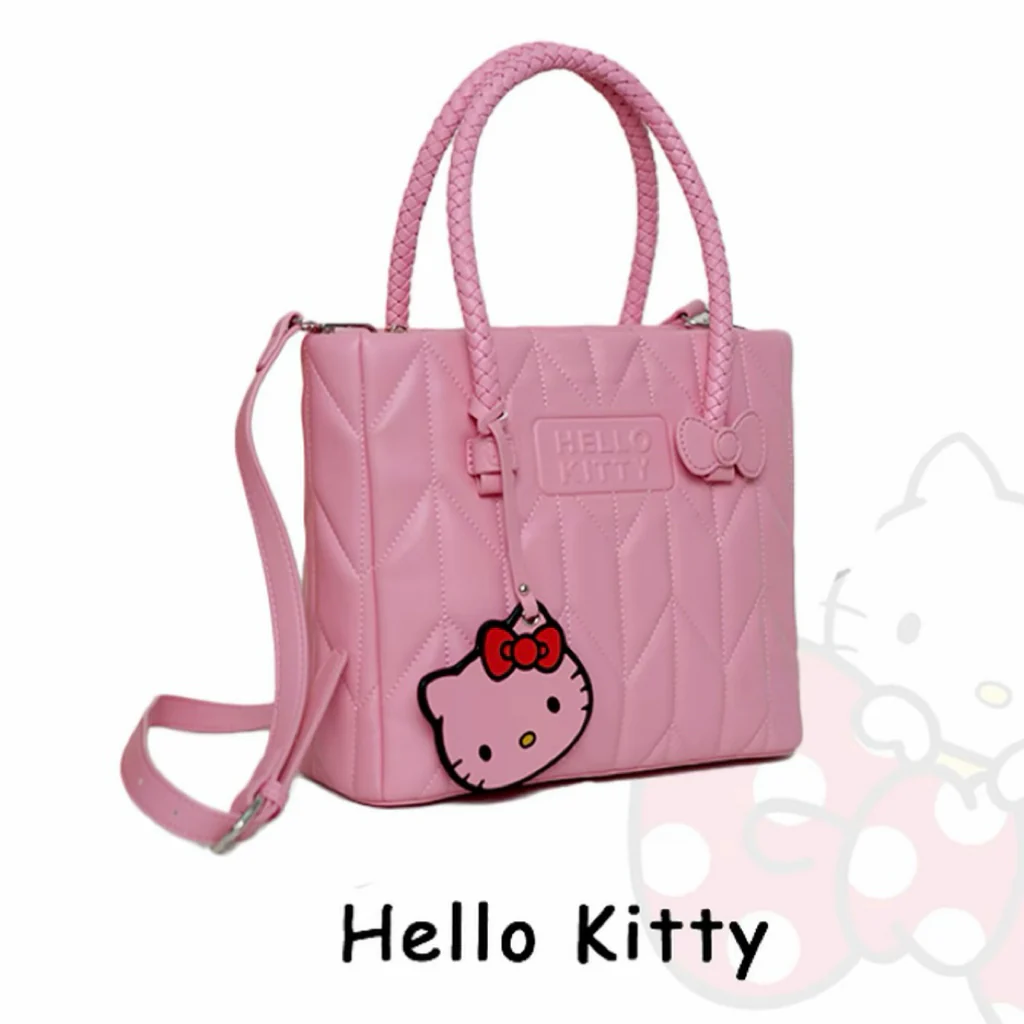 Hellokitty Top-Handle Handbags PU Leather Satchel Purses Tote Purse Handbag