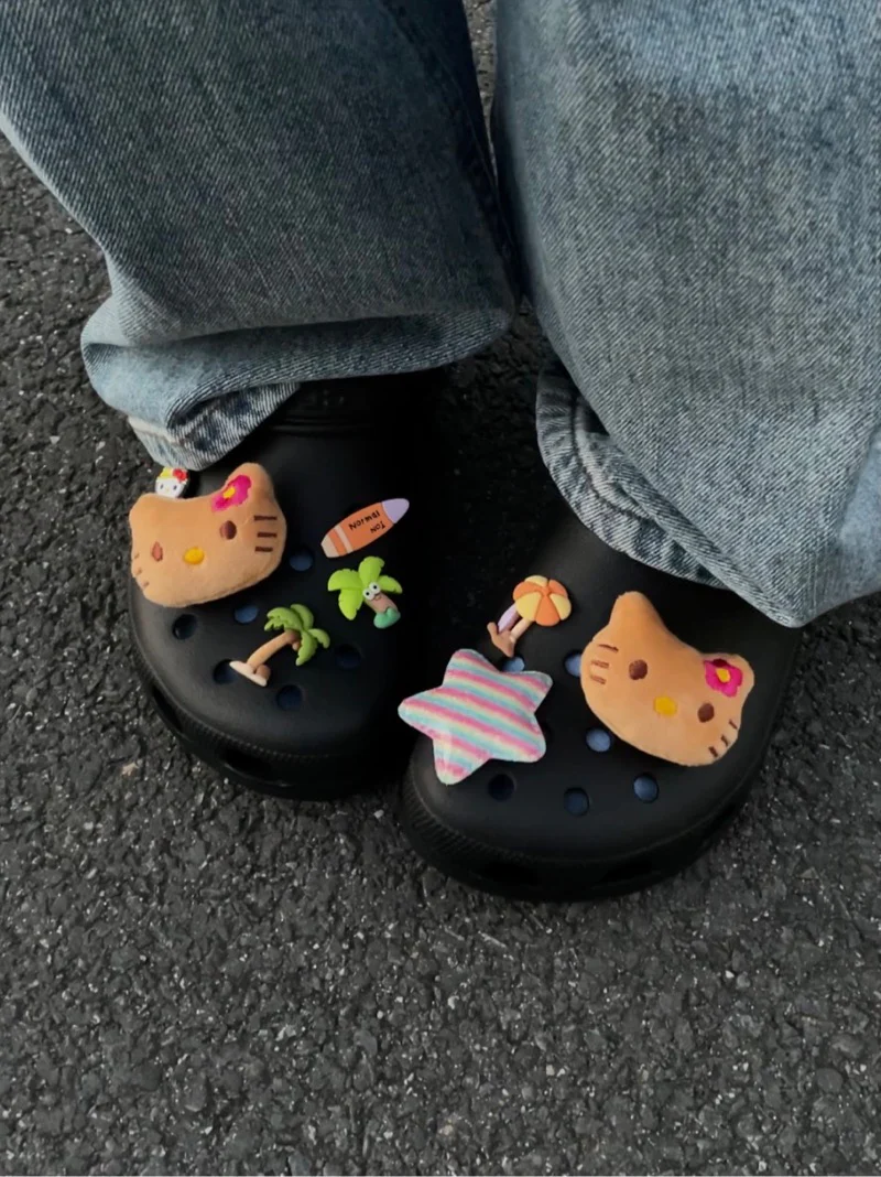KT Charms Cute Pack Pins Shoe Decoration Croc Accessories for Croc Bags Clogs Slides