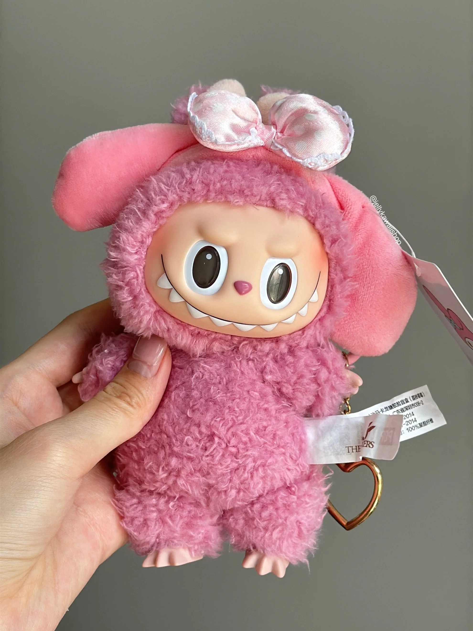Sanrio Plush hair band 17cm Doll Clothes Suitable for 17cm Labubu Plushies Keychain Accessories