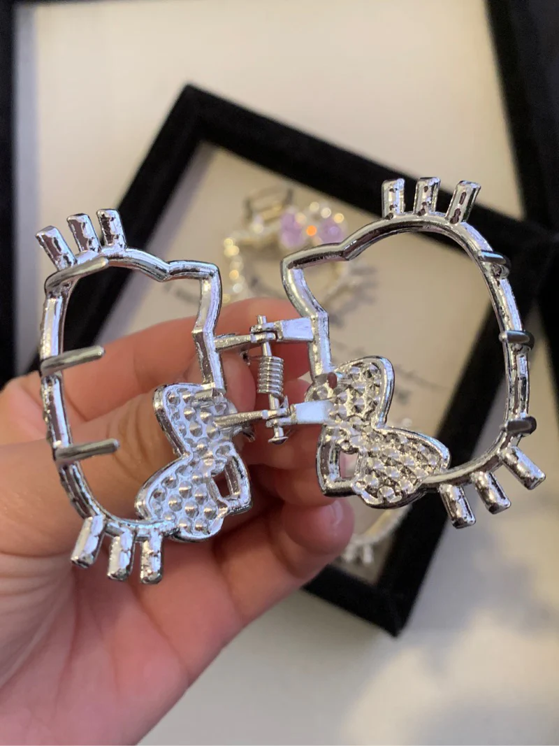 Hellokitty Hair Claw Clips for Women, 3Pcs Rhinestone Hair Clip Styling Hair Fashion Hair Accessories