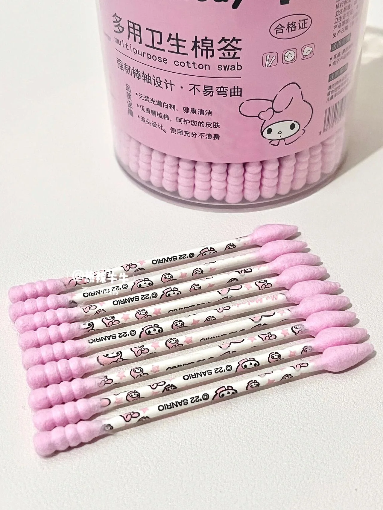 Sanrio Bamboo Cotton Swabs(1 Pack of 180)