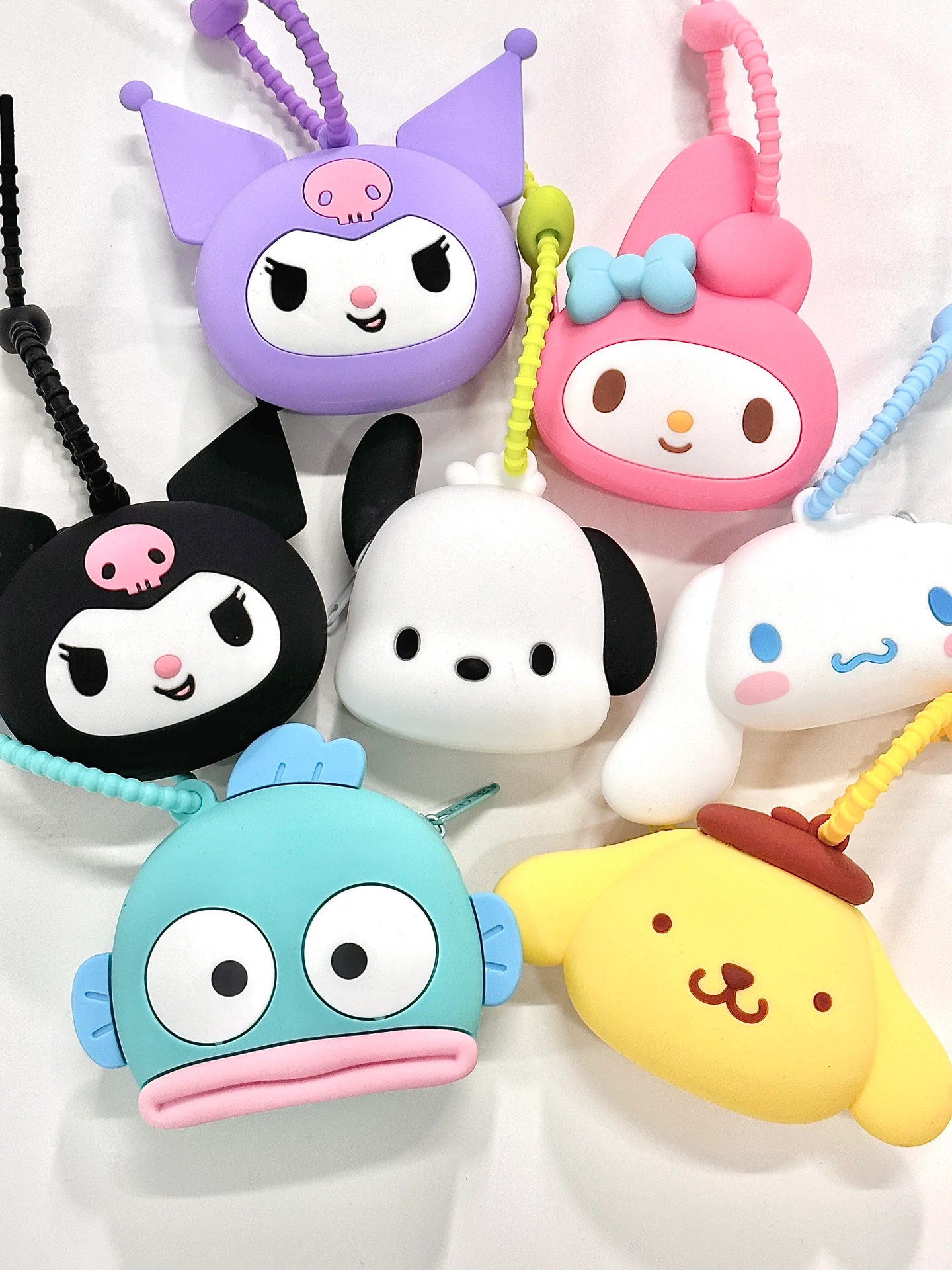 Sanrio Silicone Headphone Organizer-Data Cable Storage Case-Mini Key Box-Portable Wired Headphone Organizer