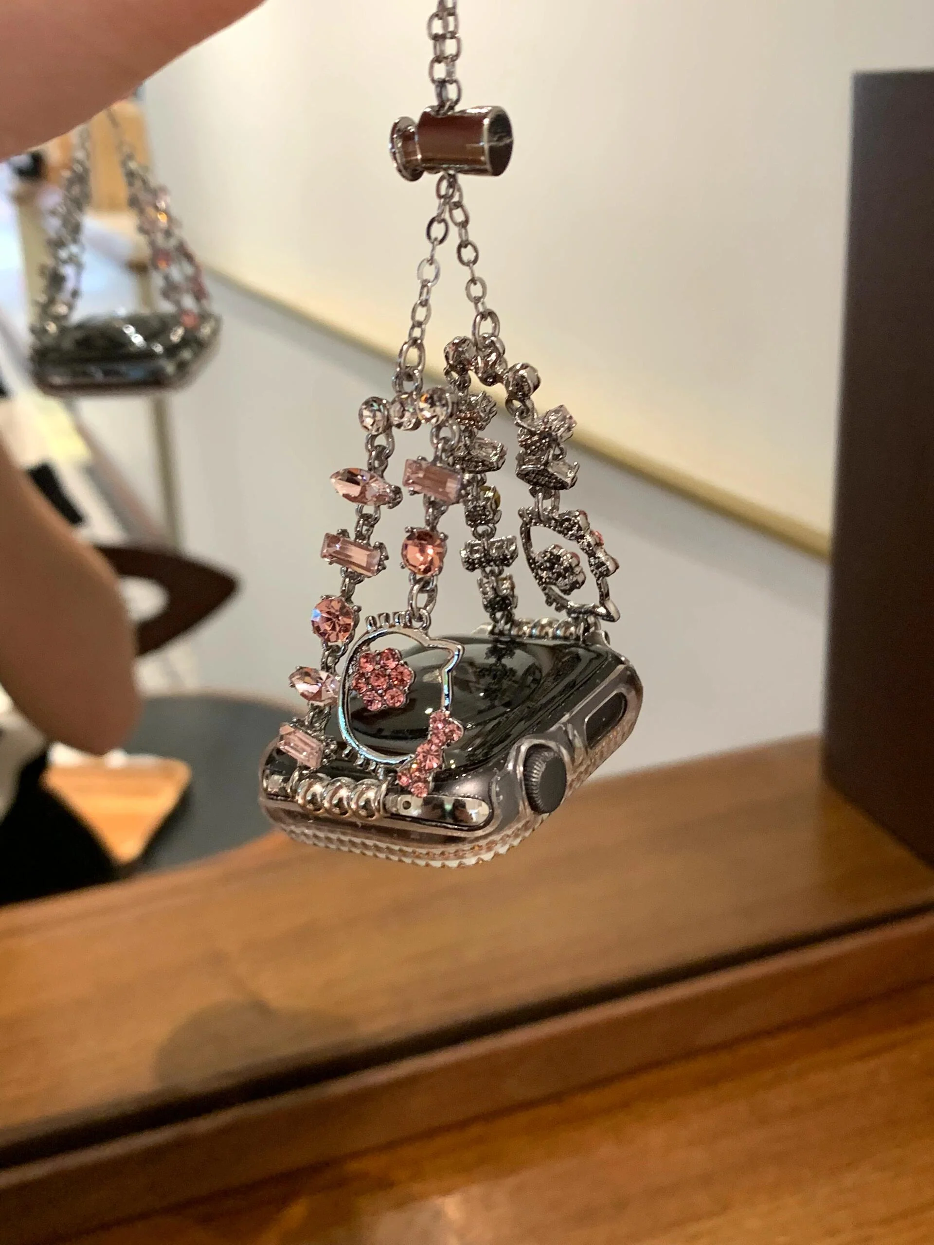 Hellokitty Shape Jewelry Metal Apple Watch Band Strap Bands Bracelet Wristband for iWatch Series