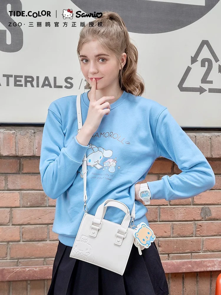 Sanrio Crossbody Messenger Bag Classic Cambridge Bag Work Cross-body Bag Satchel Purse Handbag（gift box packaging）