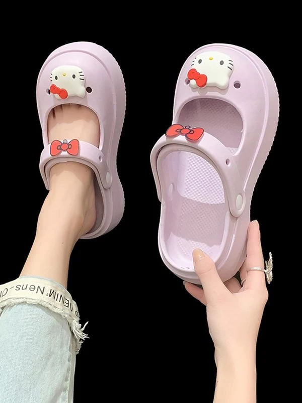 Hello Kitty Clogs Slip on Water Shoes Casual Summer for Girls