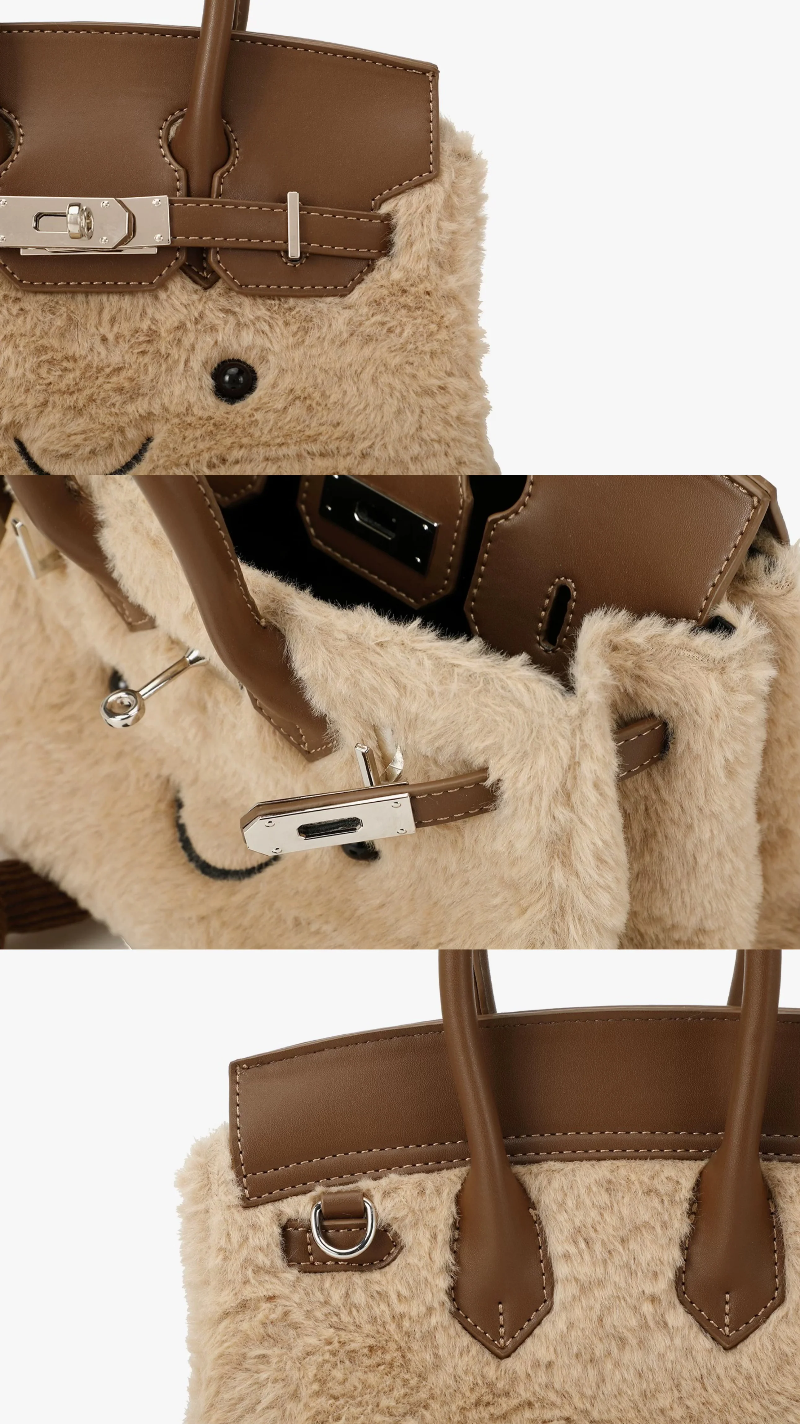 【PRE-BLACK FRIDAY DEALS】Plush Fluffy Bag Handbags Shoulder Bag Top Handle Satchel Tote Work Bag