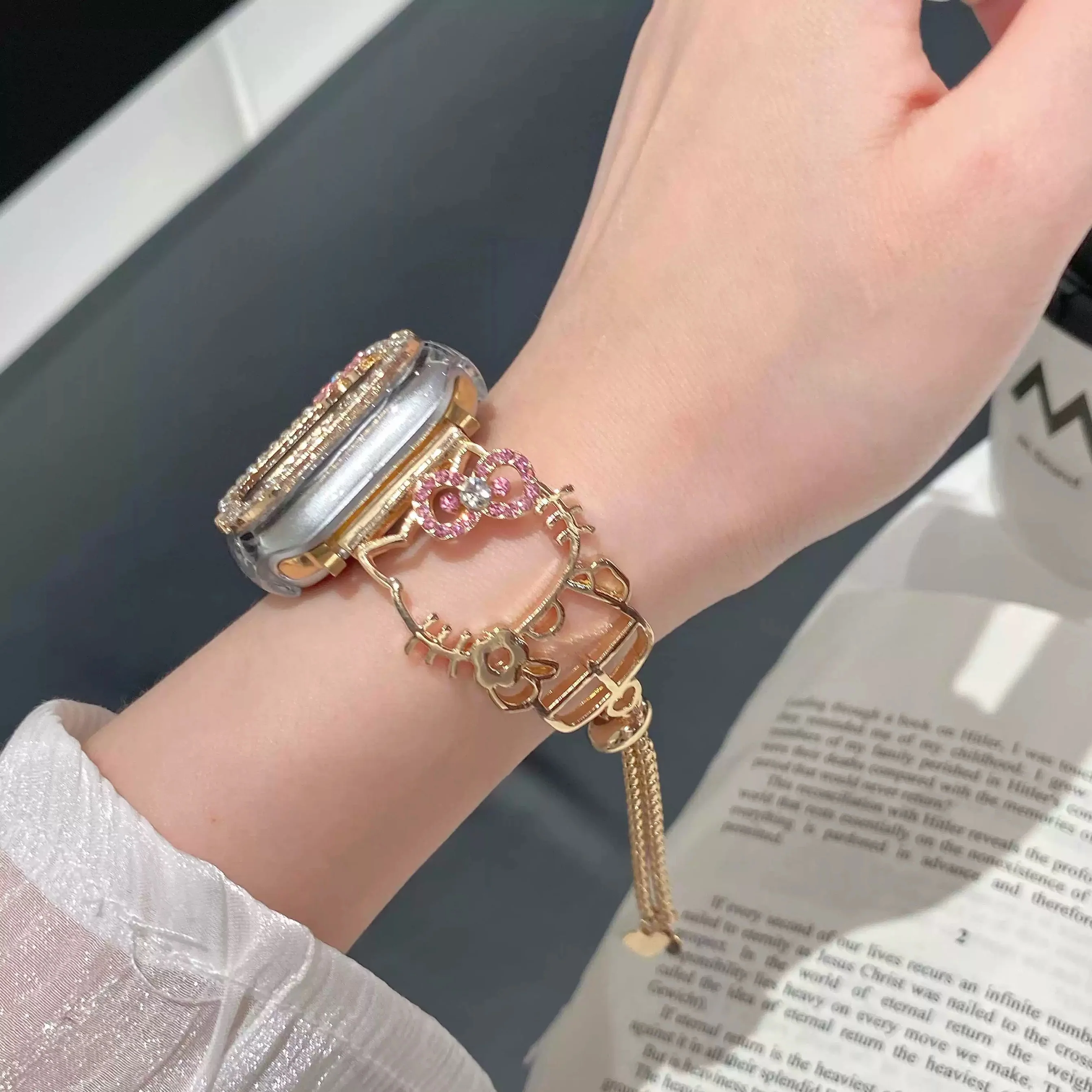 Hellokitty Shape Apple Watch Band Strap Bands Bracelet Wristband for iWatch Series