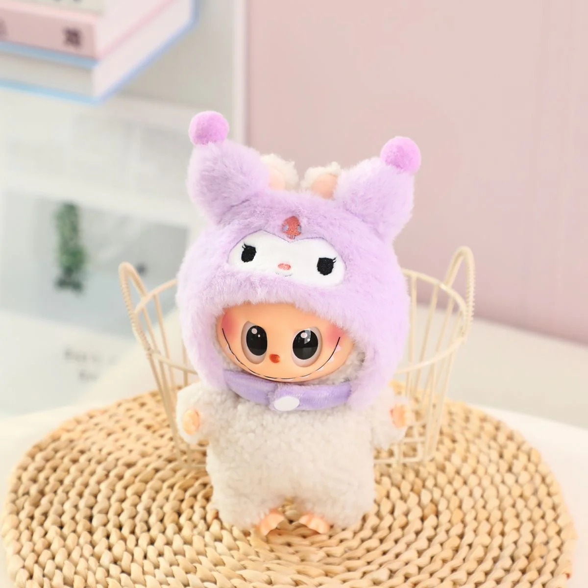 Sanrio Plush Hat Clothing Accessories (NO DOLL) Cute Clothes for Labubu Dress up Unique Style