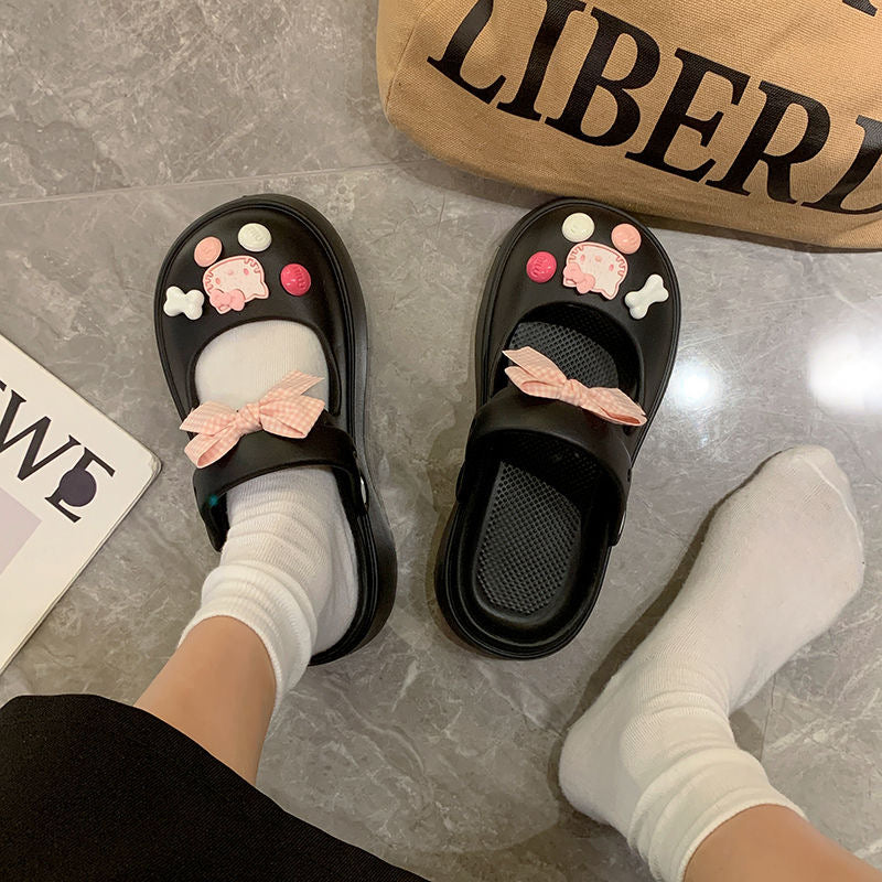 Hello Kitty Bowtie Slip on Water Shoes Casual Summer for Girls