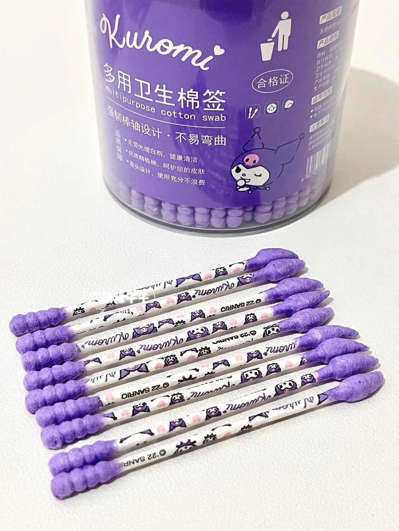 Sanrio Bamboo Cotton Swabs(1 Pack of 180)