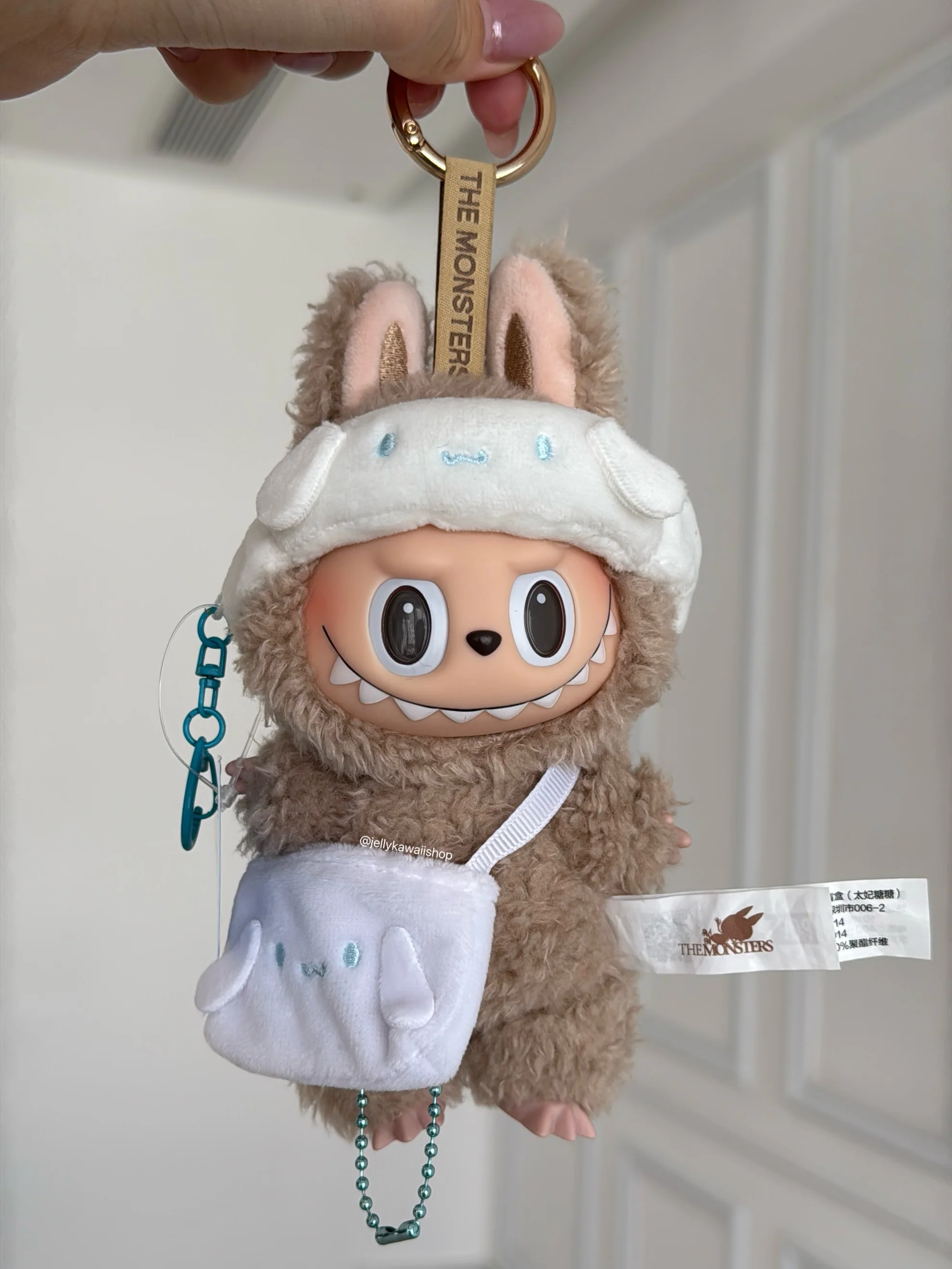 Sanrio Plush Hair Band /Bag 17cm Doll Clothes Suitable for 17cm Labubu Plushies Keychain Accessories