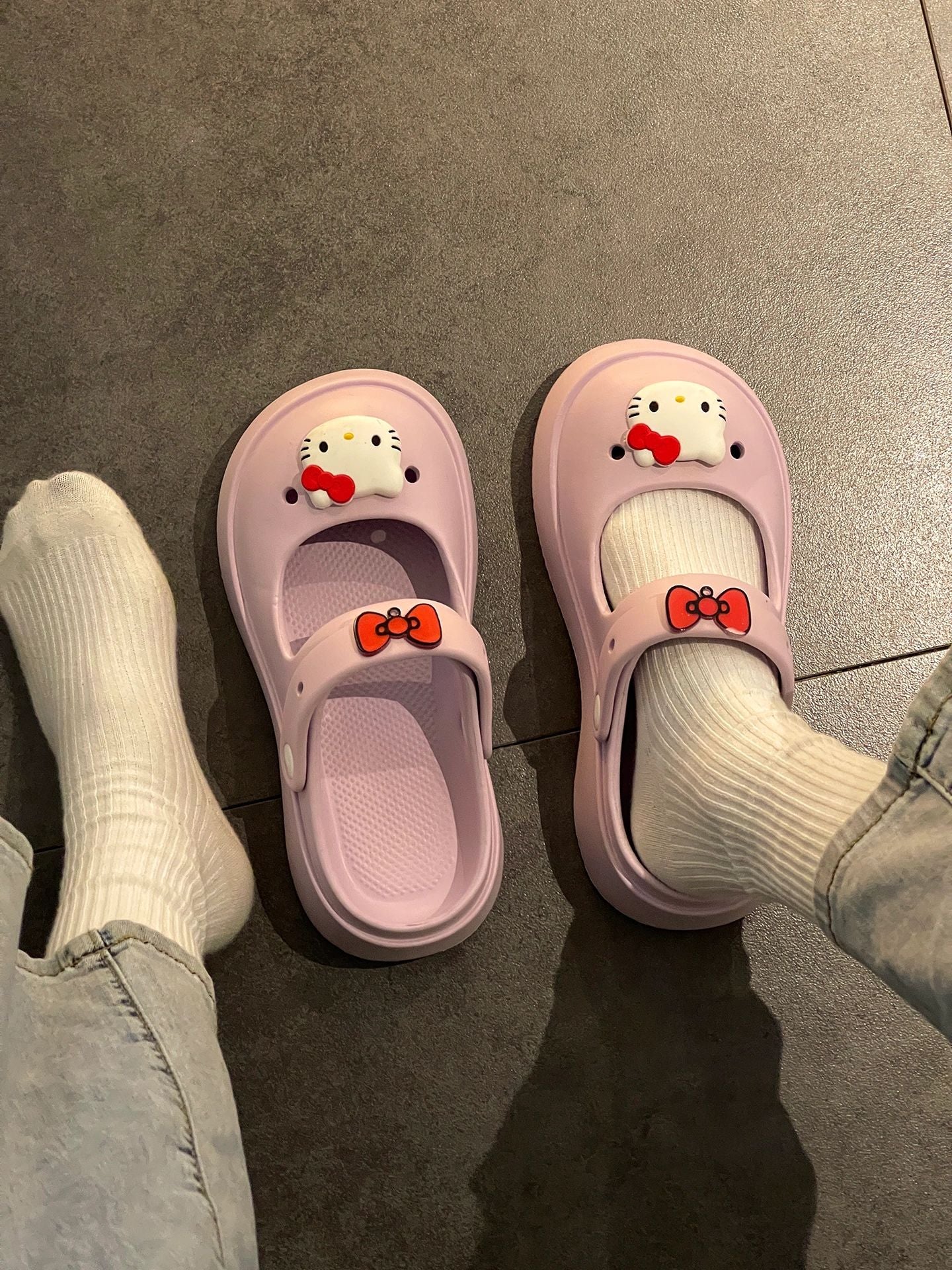 Hello Kitty Clogs Slip on Water Shoes Casual Summer for Girls