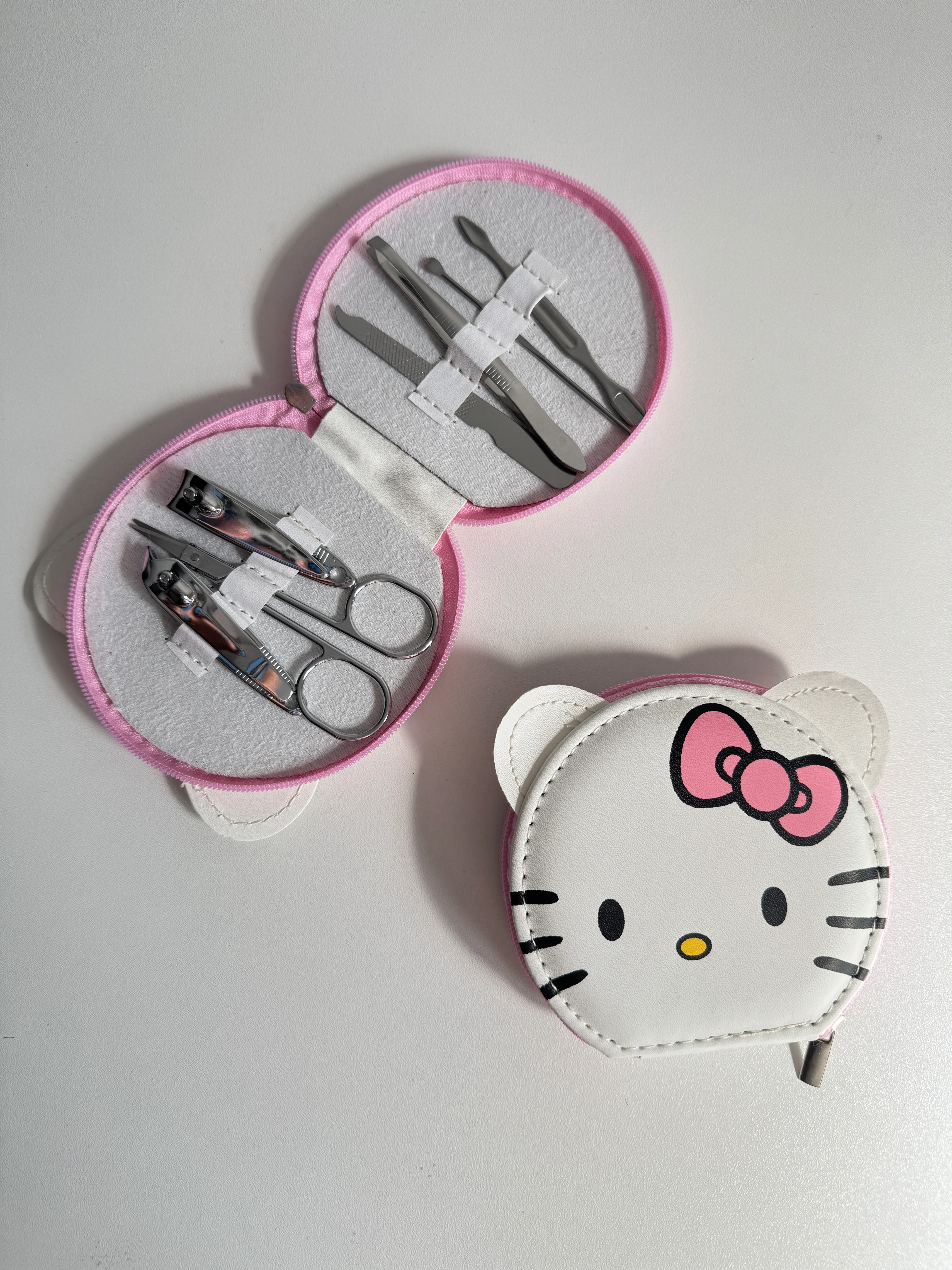Hellokitty PU Shape Organizer Bag Nail Set