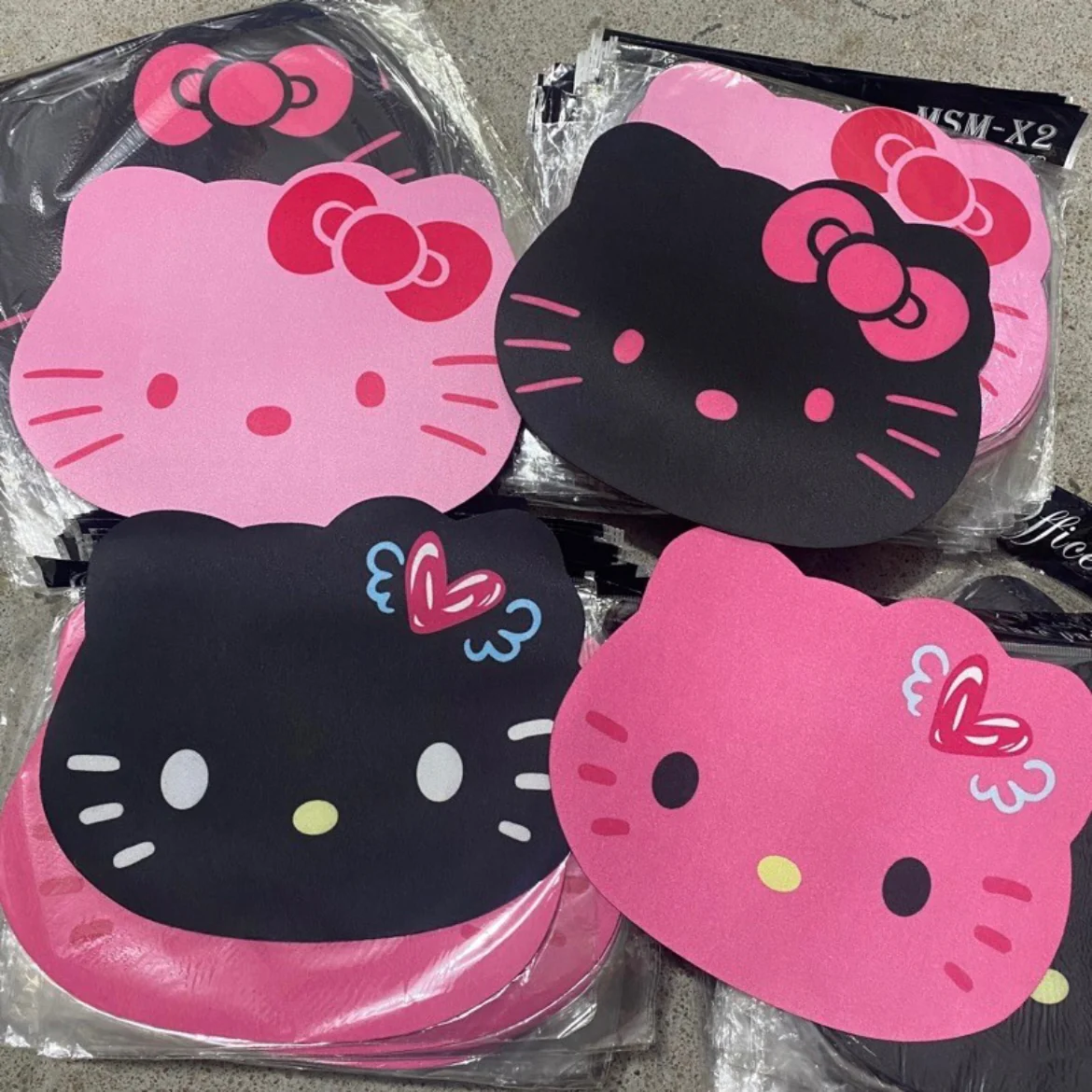 KT Mouse Pad Cute 2 Pack, Small Waterproof PVC Mousepad, Non-Slip Rubber Base Personalized Computer Mouse Mat for Office Home