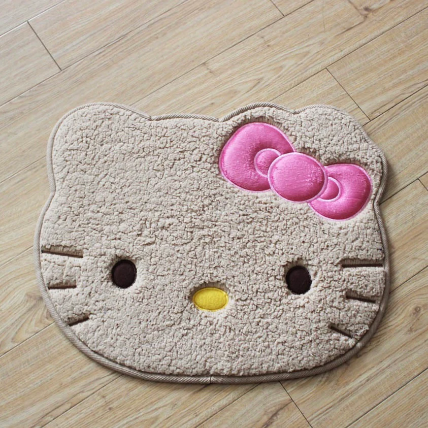 KT Shaped Bathroom Rugs,  Machine Washable Bathroom Mats, Ultra Soft & Absorbent Bath Rugs, 18.9x22.8 Inch Shower Bathtub Bedroom Living Room Gift