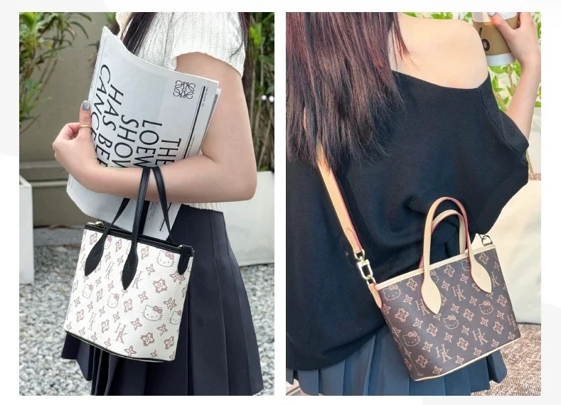 Hellokitty Crossbody Purses and Handbags for Women PU Leather Tote Top Handle Satchel Shoulder Bags