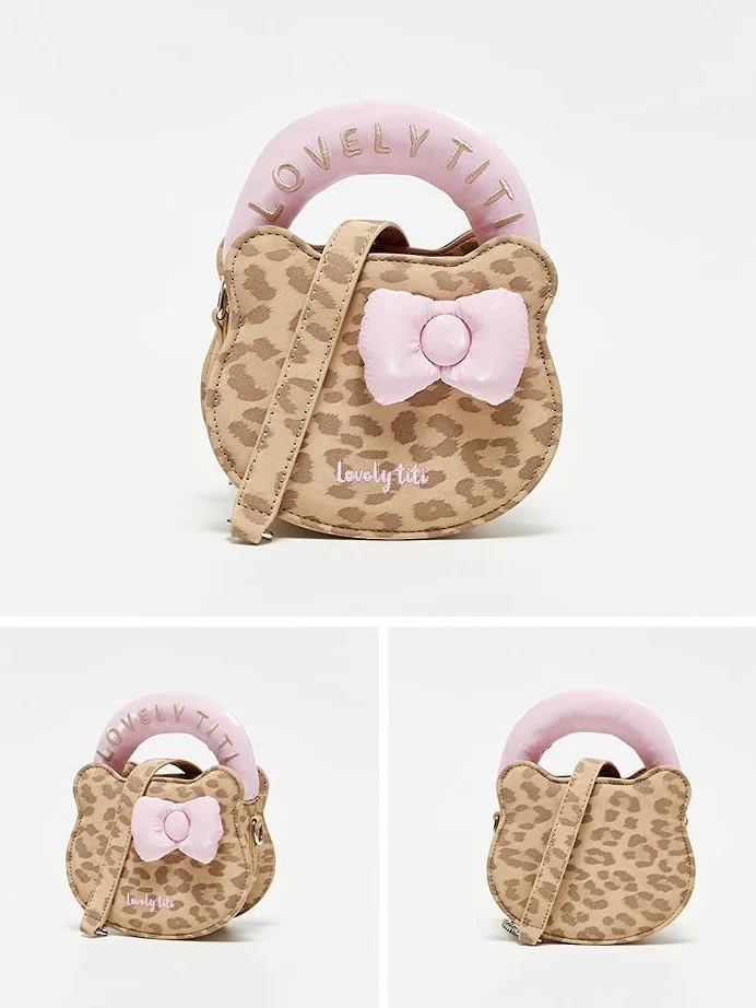 Hellokitty Shape Small Top Handle Bags Mini Purses Handbags Mini Crossbody Purse