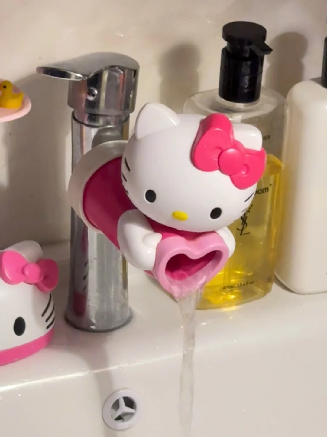 Hellokitty Faucet Extender for Toddlers Sink Easy Use Sink Kids Hand Washing Faucet Extension for Bathroom Sink