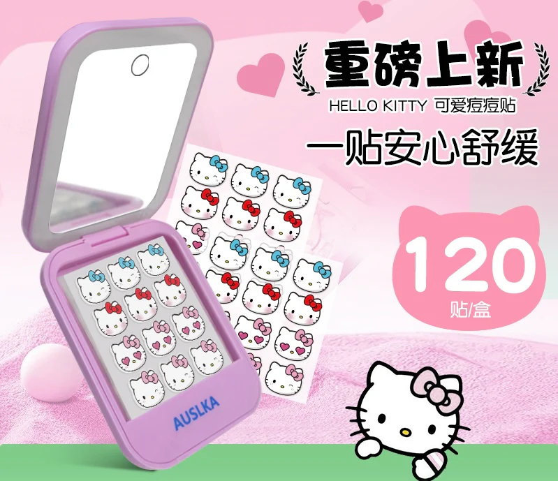 Hellokitty Pimple Patches for Face Hydrocolloid Acne Patches Facial Skin Care Products Containing Salicylic Acid,Tea Tree Oil